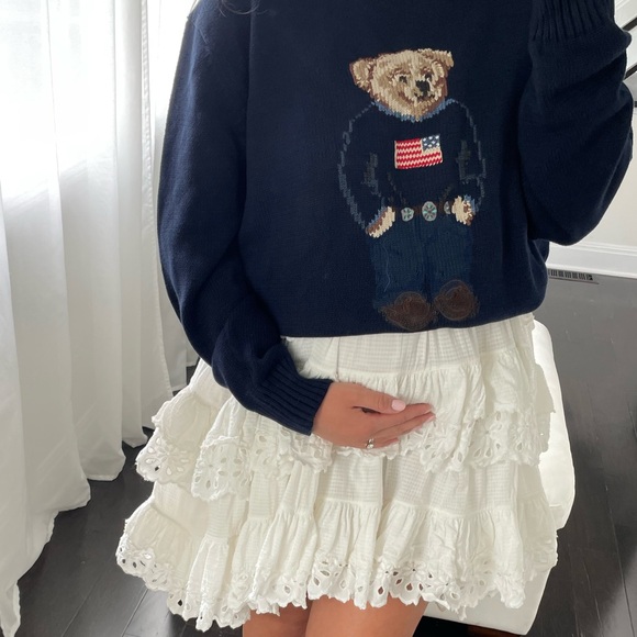 innika choo schiffli scallop frill mini dress - Picture 6 of 8